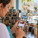 כמה עולה קמפיין ממומן בפייסבוק: בעלת בית קפה בודקת מודעה בטלפון